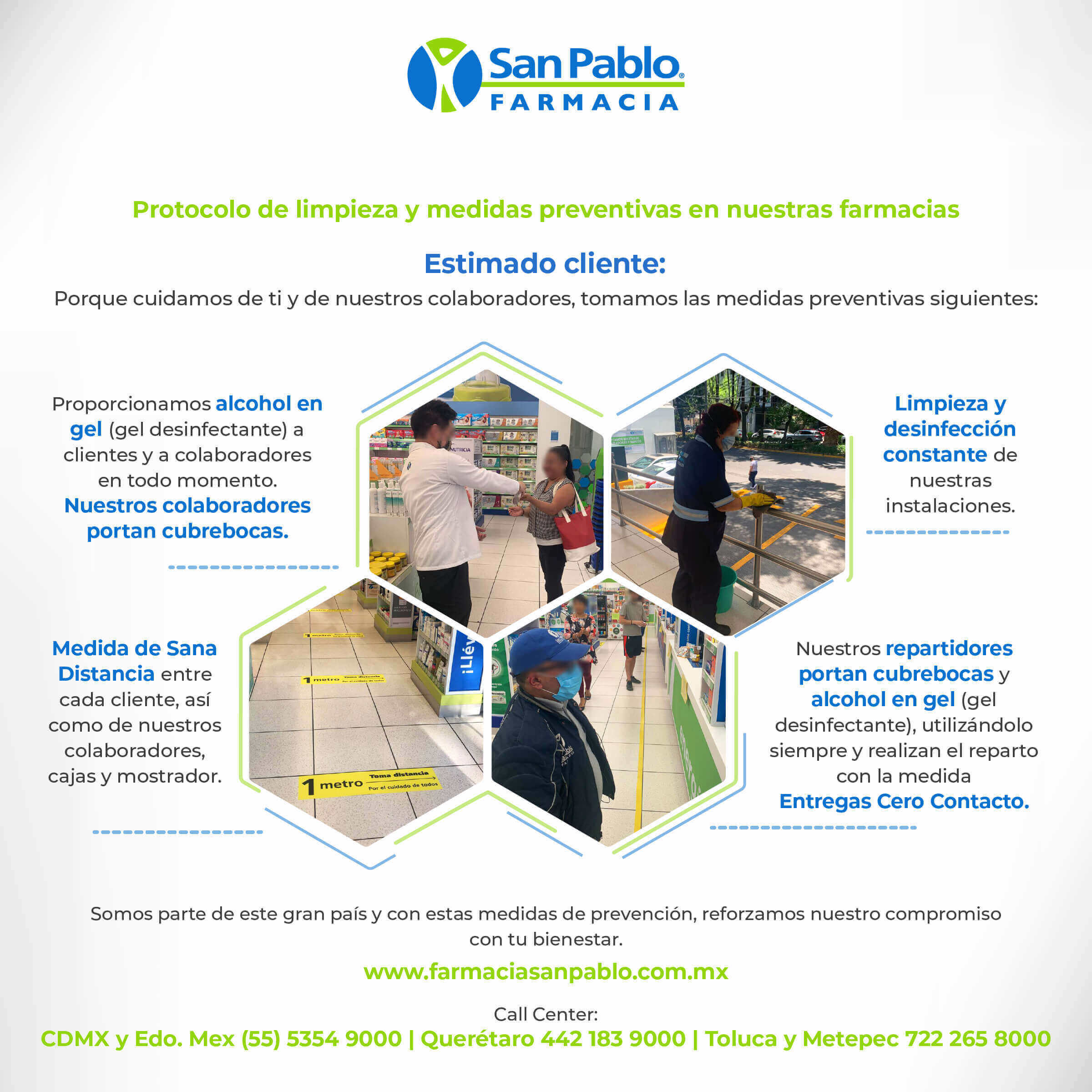 Coronavirus | Protocolo de Limpieza en Farmacias | San Pablo Farmacia